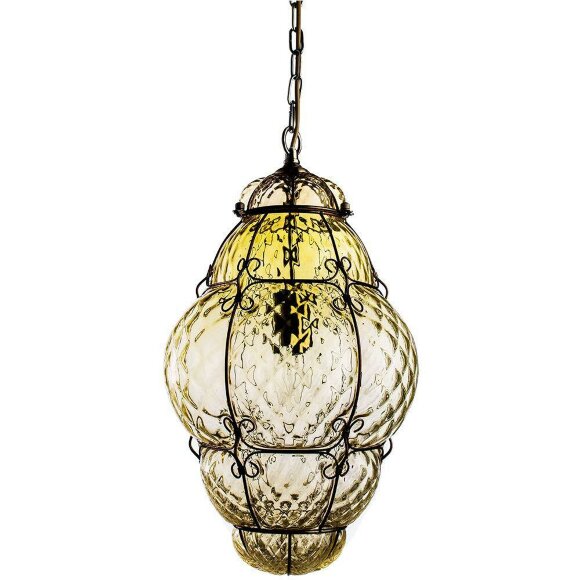 Подвесной светильник, вид ретро Venezia Bronze Arte Lamp цвет:  желтый - A2206SP-1AB