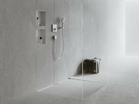 Hansgrohe внешняя часть трапа для душа 70 см, укорачиваемая под, RainDrain Flex, матовая нержавеющая сталь арт. 56050800 Hansgrohe внешняя часть трапа для душа 70 см, укорачиваемая под, RainDrain Flex, матовая нержавеющая сталь арт. 56050800