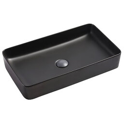 Раковина SantiLine SL-1073MB 61x33,5 см цвет: черный матовый