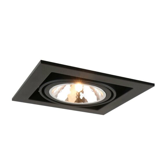 Встраиваемый светильник, вид современный Cardani Semplice BK Arte Lamp цвет:  черный - A5949PL-1BK