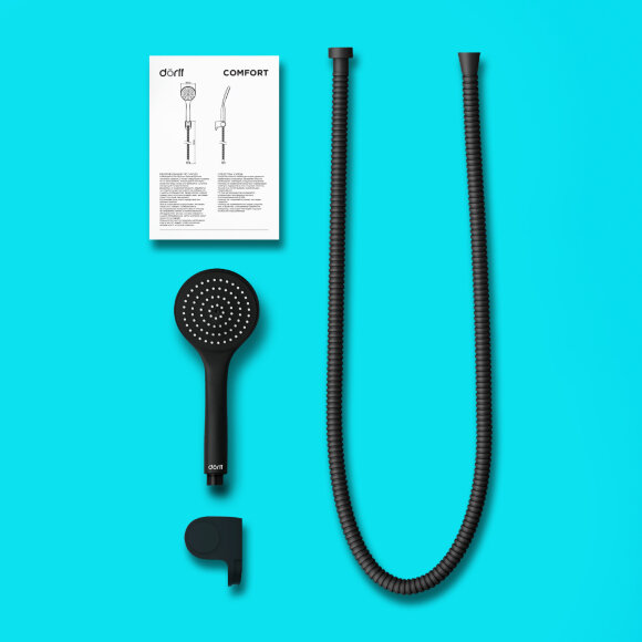 Душевой гарнитур Dorff Comfort D0208000BL цвет: черный