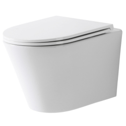 Комплект: Унитаз подвесной TECE TECEspring K, безободковый, со смывом Torando flush, сиденье Slim с микролифтом и быстрым снятием, цвет: белый, арт.  9700997