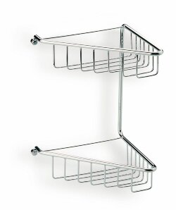 Решётка в ванную 2-х уровневая угловая, высота 29 см STIL HAUS, золото - 570(16)