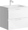 AQWELLA Accent Подвесная тумба с двумя ящиками в белом цвете с умывальником из литьевого мрамора - ACC0106W
