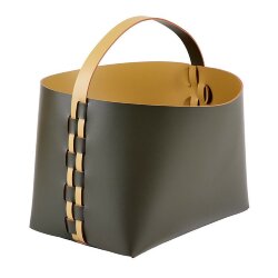 Корзина Helena ADJ Италия, 35x30xH26 цвет: оливковый (горчичный) арт. 3626.55/40 Корзина Helena ADJ Италия, 35x30xH26 цвет: оливковый (горчичный) арт. 3626.55/40