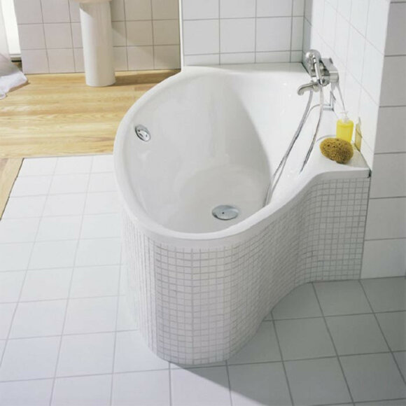 Ванна левосторонняя встраиваемая, 161х102х45 см, BetteGlasur® Plus, Bette Pool I цвет: белый