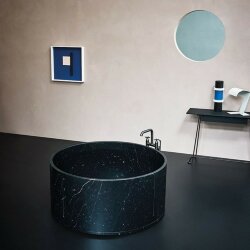 Ванна отдельностоящая 195х129х57.5 см, In-Out Agape, коричневый глянцевый - AVAS1041NM