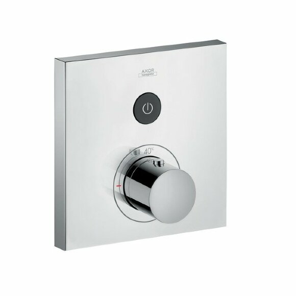 Термостатический смеситель с запорным клапаном, квадратный, внешняя часть, ShowerSelect 36714000 цвет: хром, Axor