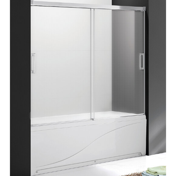 Шторка на ванну Tandem Soft Хром Cezares - TANDEM-SOFT-VF-2-170/145-P-Cr