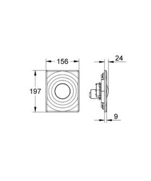 Накладная панель (альпин-белый) GROHE арт. 38574SH0