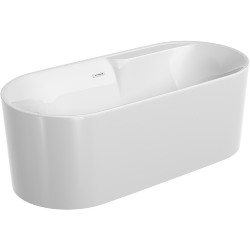 Ванна отдельностоящая, акриловая 1700x800x600мм, слив-перелив в комплекте, Omega SANCOS, белый - FB16