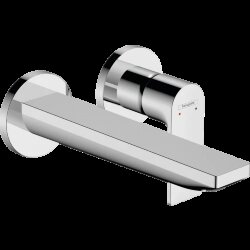 Hansgrohe смеситель для раковины скрытого монтажа, настенный, с изливом 19.5 см, Rebris E, глянцевый хром арт. 72568000 Hansgrohe смеситель для раковины скрытого монтажа, настенный, с изливом 19.5 см, Rebris E, глянцевый хром арт. 72568000