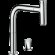 Hansgrohe смеситель для кухни, на 2 отверстия, с вытяжным изливом, sBox, Eco, Metris Select M71, глянцевый хром арт. 73825000