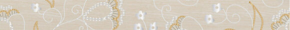 Бордюр Наоми белый 4,5х39,8 LASSELSBERGER арт. 11112637