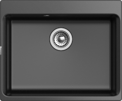 Кухонная мойка Axel 630x520, 1 чаша, Rivelato, Х-60 nero цвет: бежевый