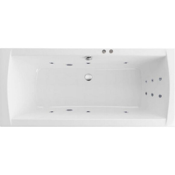 Акриловая ванна Aquaria 180x80 с гидромассажем Excellent, WAEX.AQU18.LINE.CR