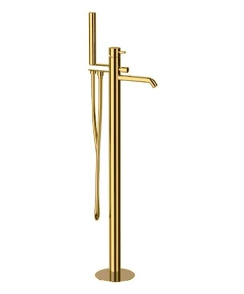 Напольный смеситель для ванны (золото) Remer X STYLE X08DO