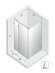 Душевое ограждение L 100x80x200 Avexa gold New Trendy золото арт. EXK-1670