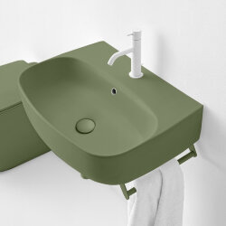 Раковина 60х45 см, 1 отв., подвесная/накладная KERASAN Nolita, 534111*1 цвет: Verde muschio Раковина 60х45 см, 1 отв., подвесная/накладная KERASAN Nolita, 534111*1 цвет: Verde muschio