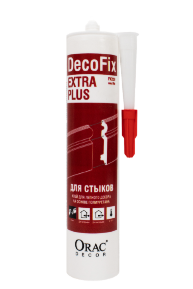 Стыковочный клей Orac Decor DecoFix Extra Plus на полиуретановой основе для соединительных швов лепного декора, арт. FX250 