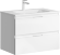 AQWELLA Accent Подвесная тумба с двумя ящиками в белом цвете с умывальником из литьевого мрамора - ACC0175W