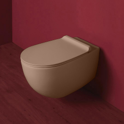 Унитаз подвесной 56 х 36,5 см Simas Vignoni, цвет: moka matt, арт. VI18 moka matt