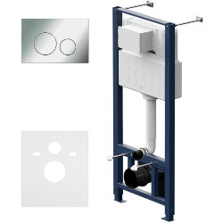 Инсталляция для подвесного унитаза с клавишей смыва хром AM.PM Pro арт. I012704.9051