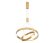 Подвесной светодиодный светильник Comfort Line современный FL5885, Ambrella light цвет: золотой