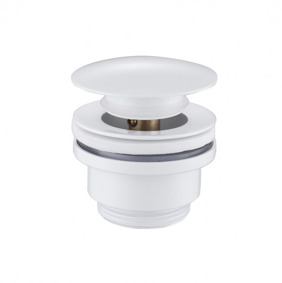 Донный клапан ABBER без перелива, клик-клак, цвет: белый, арт. AF0011W 