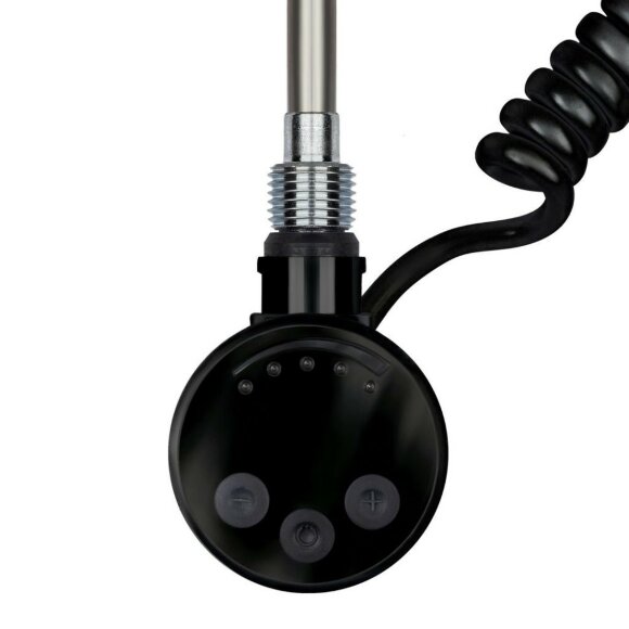 Полотенцесушитель электрический, черный матовый, Secado 120x40, Лорето - 4673739219140