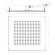 Верхний душ 470x470 мм BOSSINI Cube арт. H38459.073 цвет: черный матовый