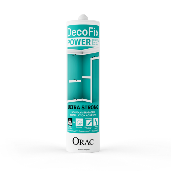 Монтажный полимерный клей Orac Decor DecoFix Power для наружного применения и непористых поверхностей, арт. FDP700 