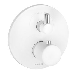 Встраиваемый смеситель для ванны и душа с термостатом, белый глянцевый, Balance Kludi арт. 528309175 Встраиваемый смеситель для ванны и душа с термостатом, белый глянцевый, Balance Kludi арт. 528309175