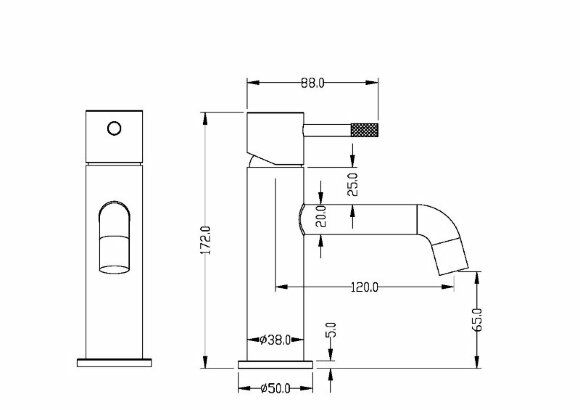 Смеситель для раковины Venturo 371-SGM Shine Gun Metall Boheme Смеситель для раковины Venturo 371-SGM Shine Gun Metall Boheme