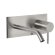 Смеситель для раковины настенного монтажа Carlo Frattini Spillo Steel F3081LX5INOX, излив 200 мм., с донным клапаном click-clack, цвет: INOX