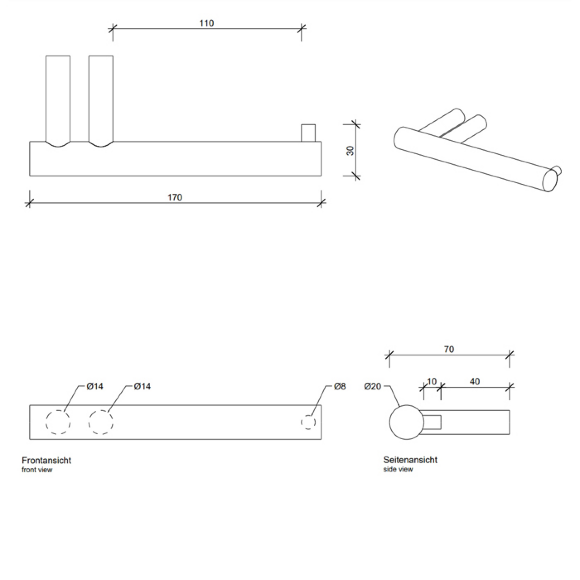 Держатель туалетной бумаги Decor Walther Bar TPH1, цвет: золото матовое, арт. 0856682 Держатель туалетной бумаги Decor Walther Bar TPH1, цвет: золото матовое, арт. 0856682