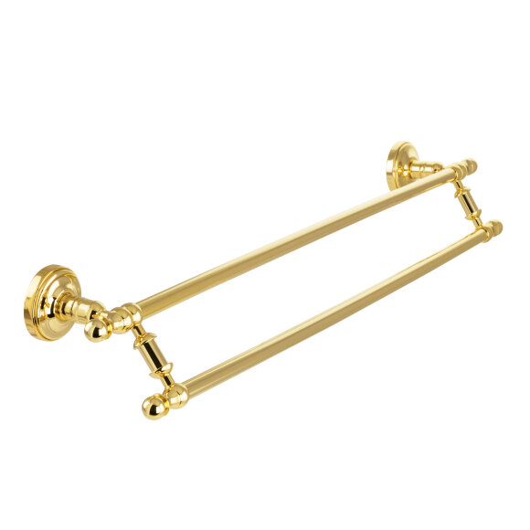 Полотенцедержатель двойной, L65 см, Migliore Mirella, золото арт. 17335