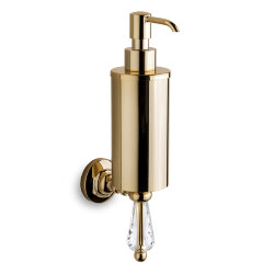 3SC Дозатор для жидкого мыла, подвесной,  Boheme цвет: золото арт. BO01DGO