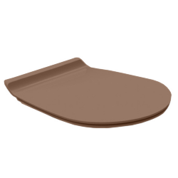 Сиденье с микролифтом для унитаза VI18/VI21/VI01 Simas Vignoni, цвет: moka matt/хром, арт. VI004 moka matt/cr