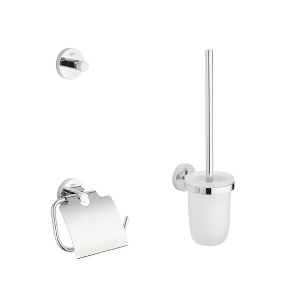 Набор аксессуаров для ванной комнаты и туалета (хром) GROHE Essentials арт. 40407001