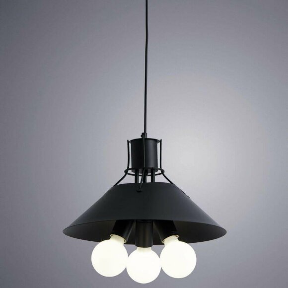 Подвесная люстра, вид современный 9347 Arte Lamp цвет:  черный - A9347SP-3BK Подвесная люстра, вид современный 9347 Arte Lamp цвет:  черный - A9347SP-3BK