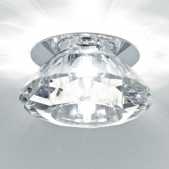 Встраиваемый светильник Crystal Spot модерн D8016 CL/CH, Ambrella light цвет: хром