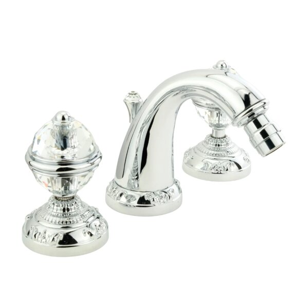 Смеситель для биде на 3 отв., ручки CRYSTAL, Migliore Cristalia, хром арт. 18584