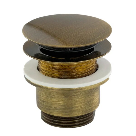 Донный клапан "click-clack", 1"1/4 без перелива, Migliore Ricambi, бронза арт. 17947