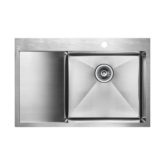 Кухонная мойка из нержавеющей стали R Atlan Paulmark правая, 780х510мм, PM217851-BSR цвет: брашированная нерж. сталь