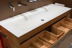 Keuco Раковина встраиваемая без отверстия под смеситель, Edition lignatur, 33360 311400 цвет: белый Keuco Раковина встраиваемая без отверстия под смеситель, Edition lignatur, 33360 311400 цвет: белый