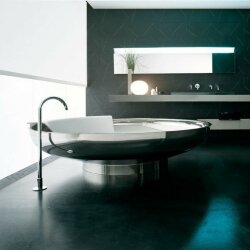 Ванна отдельностоящая d204x50 см, Ufo Agape, коричневый глянцевый - AVAS0906A