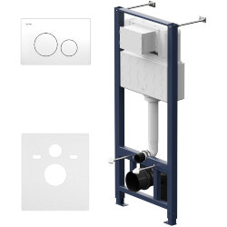 Инсталляция для подвесного унитаза с клавишей смыва белый глянец AM.PM Pro арт. I012704.9001