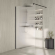 Душевая перегородка с рифленым стеклом, 100х210, Kerama Marazzi Cristallo, CT.100.WI.BLK.M цвет: черный