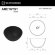 Раковина D50 Whitecross Amethyst 0711.050050.201 цвет: черный мат